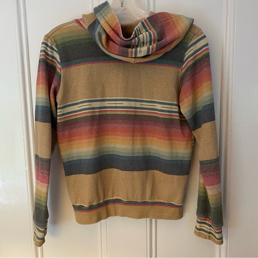 Aviator Nation Hoodie Youth 14 Zip up Sweatshirt Colorful Stripe Fleece Tulum - Picture 3 of 9